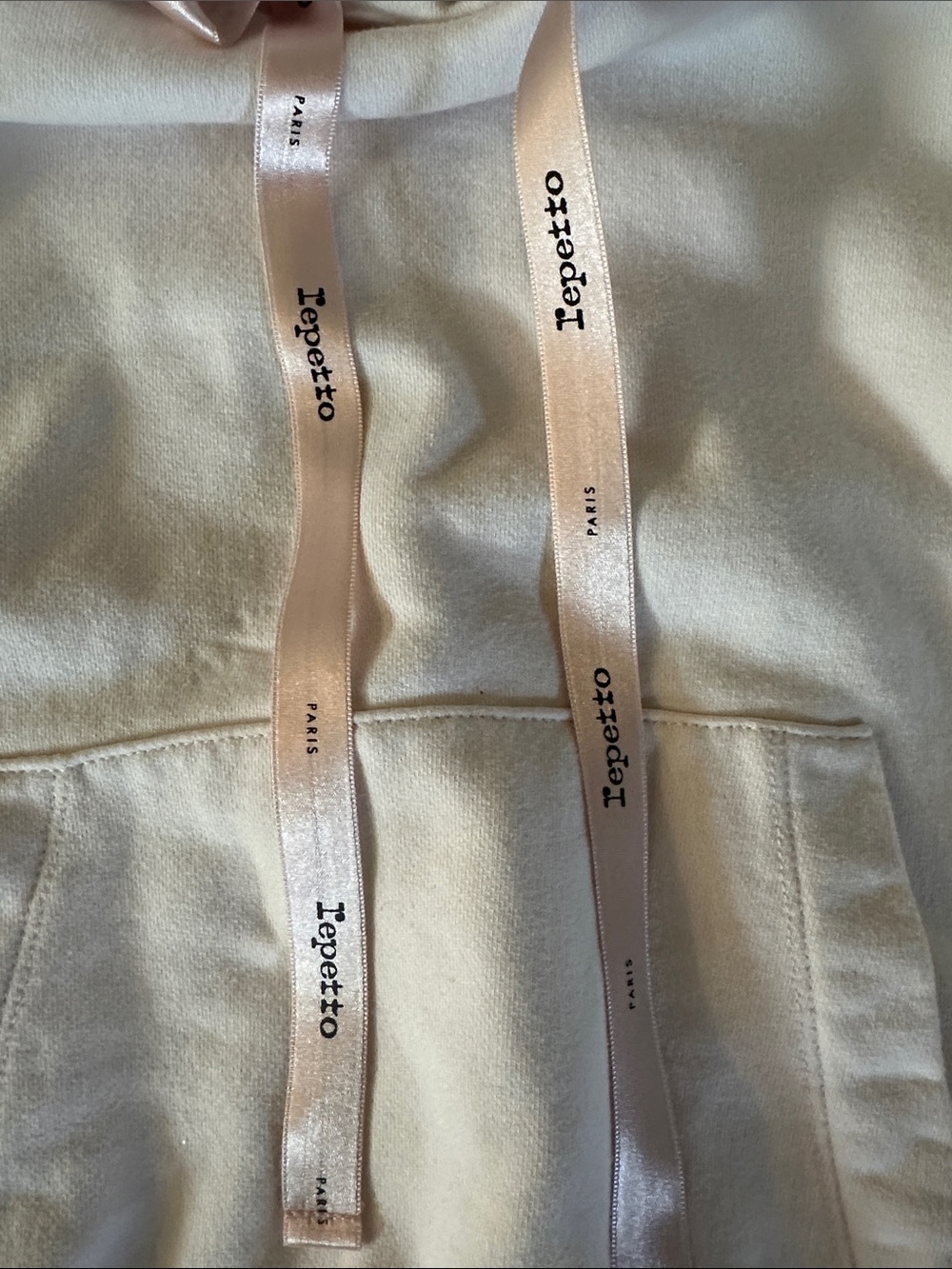 Repetto light pink Hoodie Sweatshirt with Pink Lining - Picture 3 of 6